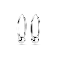 vDam Oorringen Bolletje Zilver Gerhodineerd 1338559