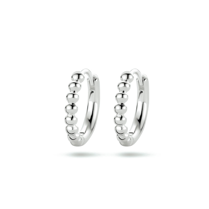 vDam Oorringen Bolletjes Zilver Gerhodineerd 1334845