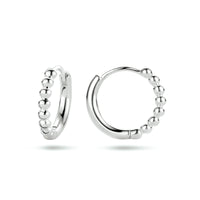 vDam Oorringen Bolletjes Zilver Gerhodineerd 1334845