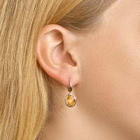 vDam Oorringen Citrien Zilver Gerhodineerd 1329475