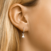 vDam Oorringen Driehoek Zilver Gerhodineerd 1327064