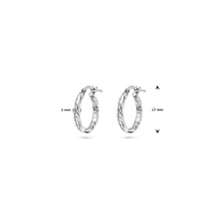 vDam Oorringen Gediamanteerd 2,0 Mm Zilver Gerhodineerd 1337973