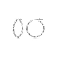 vDam Oorringen Gediamanteerd 2,0 Mm Zilver Gerhodineerd 1337979