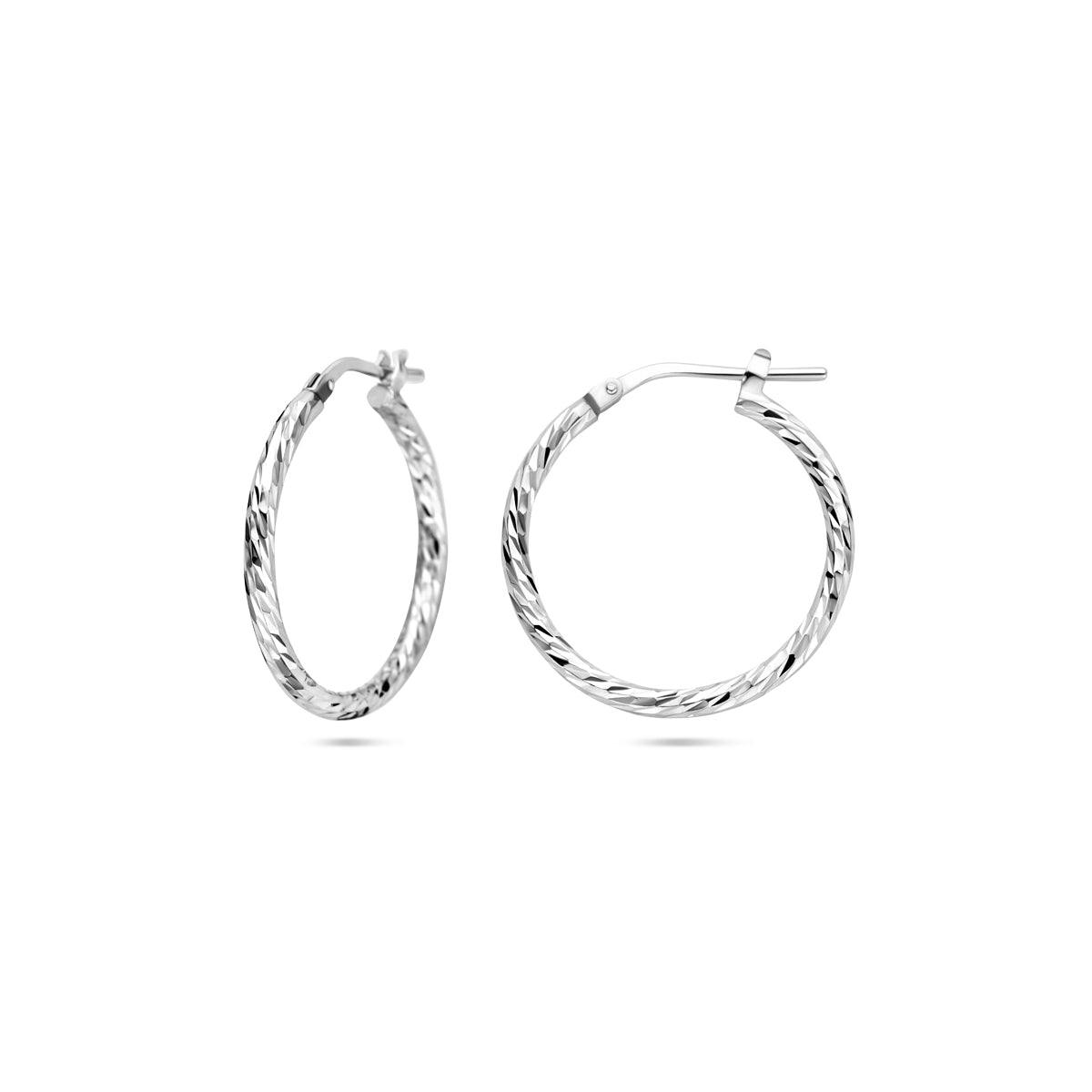 vDam Oorringen Gediamanteerd 2,0 Mm Zilver Gerhodineerd 1337979