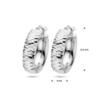 vDam Oorringen Gediamanteerd Zilver Gerhodineerd 1336876