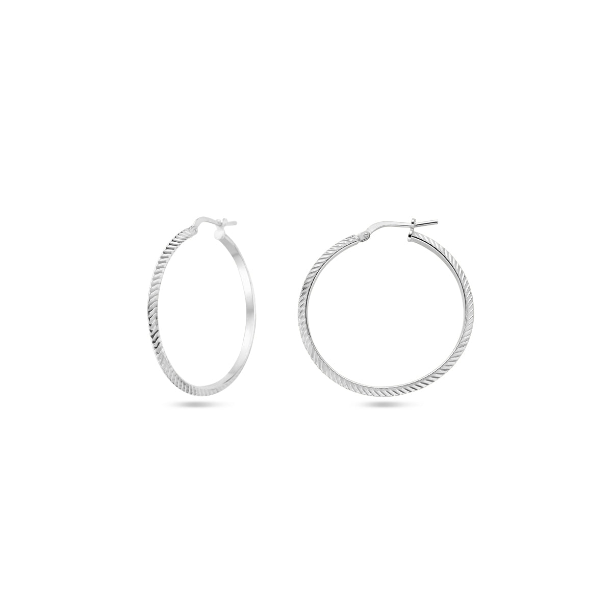 vDam Oorringen Gediamanteerd Zilver Gerhodineerd 1338390