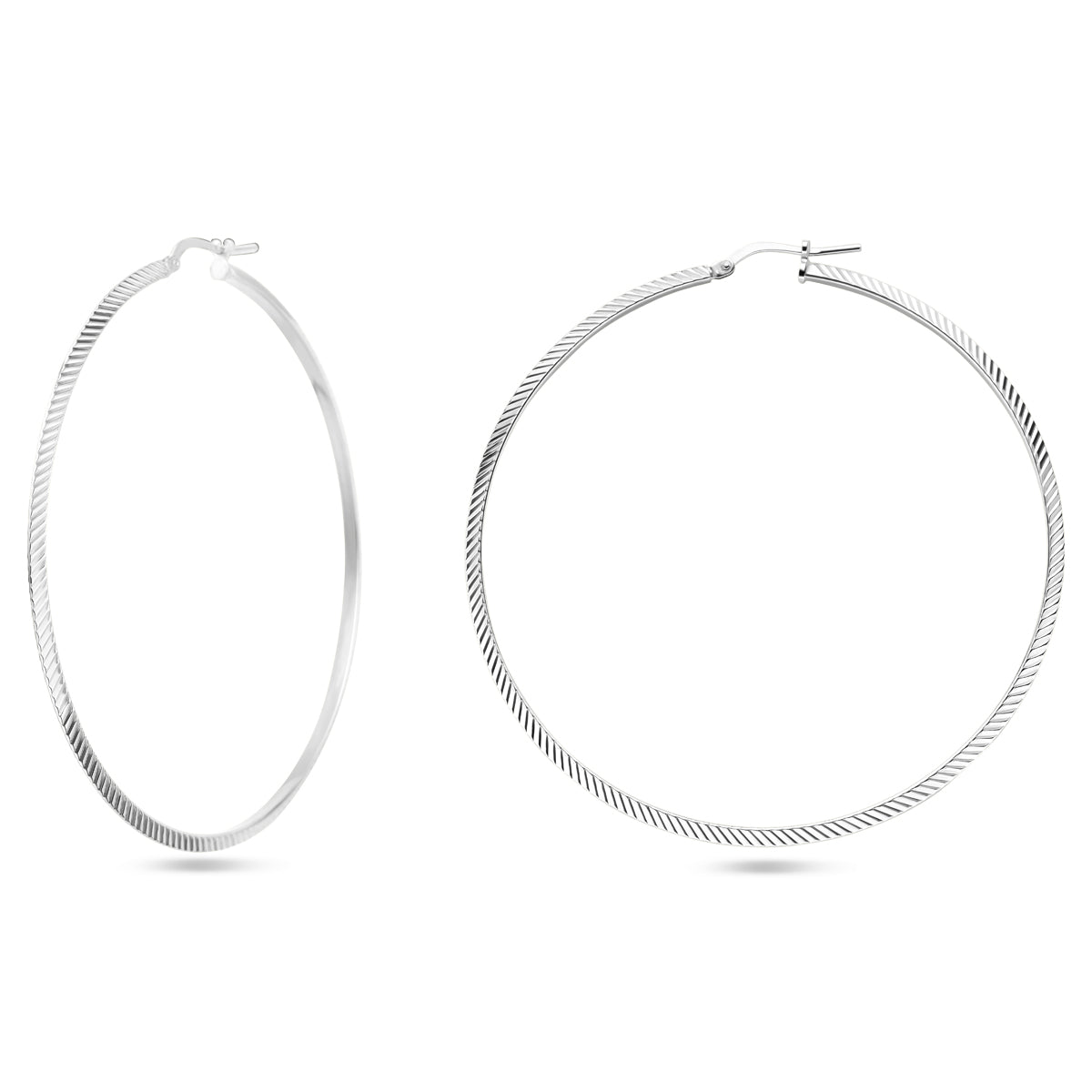 vDam Oorringen Gediamanteerd Zilver Gerhodineerd 1338392