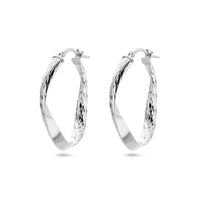 vDam Oorringen Gediamanteerd Zilver Gerhodineerd 1338402