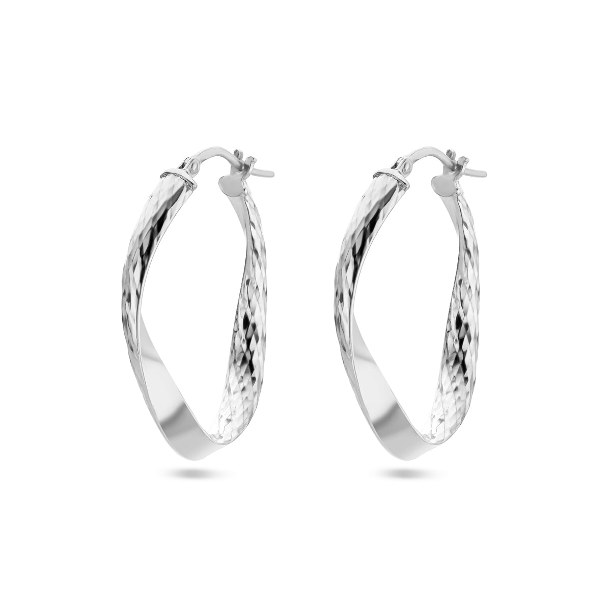 vDam Oorringen Gediamanteerd Zilver Gerhodineerd 1338402