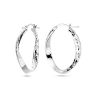 vDam Oorringen Gediamanteerd Zilver Gerhodineerd 1338402