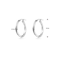vDam Oorringen Gedraaid 2,0 Mm Zilver Gerhodineerd 1337961