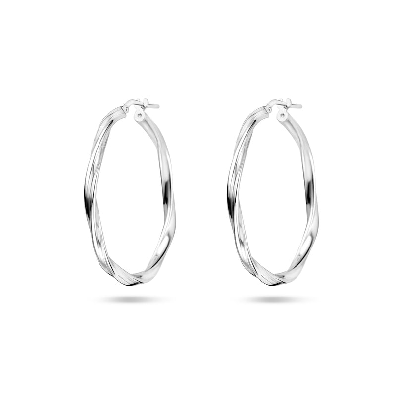 vDam Oorringen Gedraaid 2,0 Mm Zilver Gerhodineerd 1337965