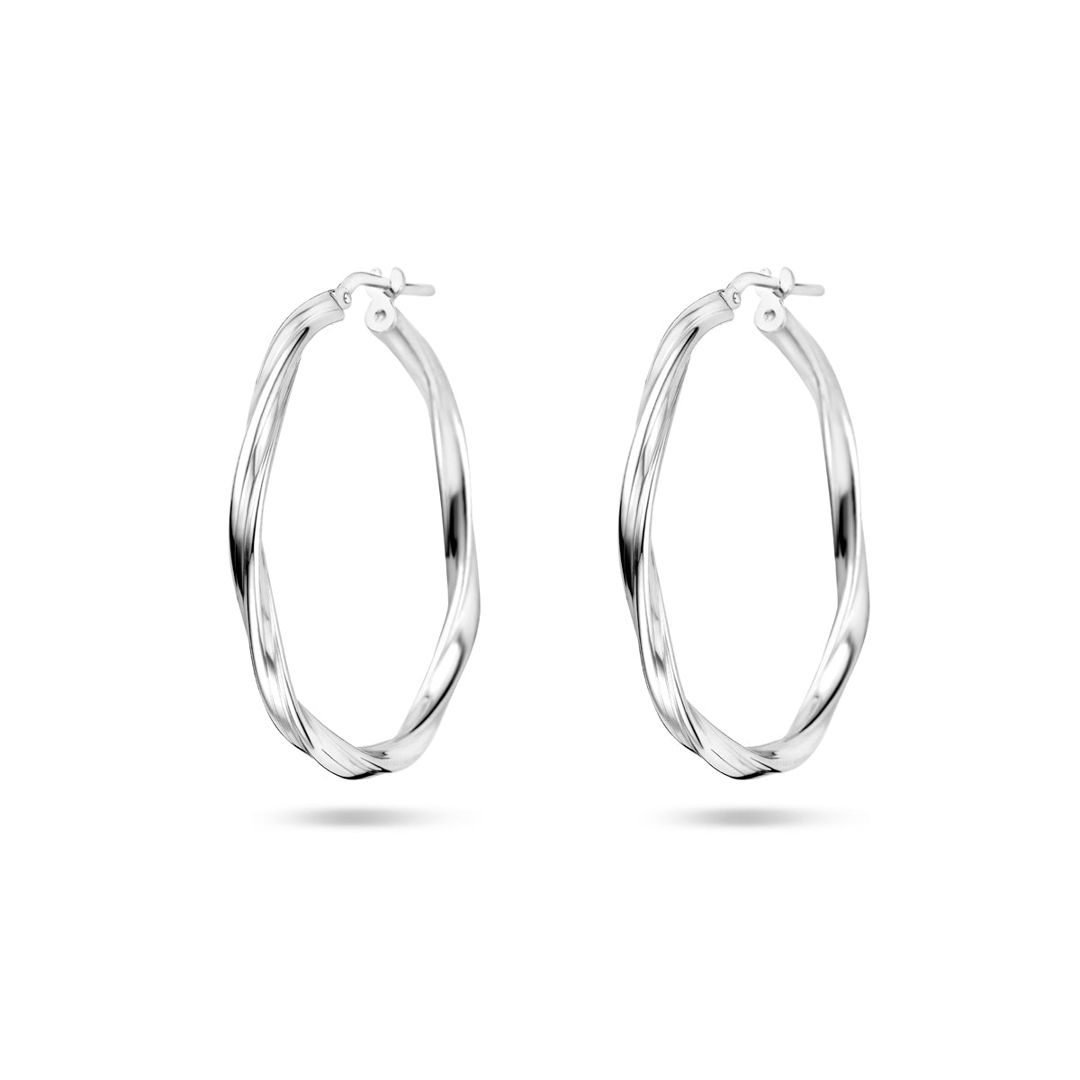 vDam Oorringen Gedraaid 2,0 Mm Zilver Gerhodineerd 1337966