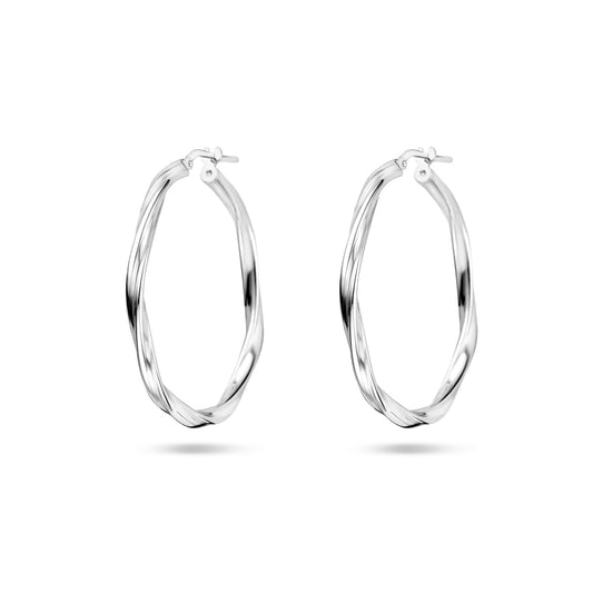 vDam Oorringen Gedraaid 2,0 Mm Zilver Gerhodineerd 1337966