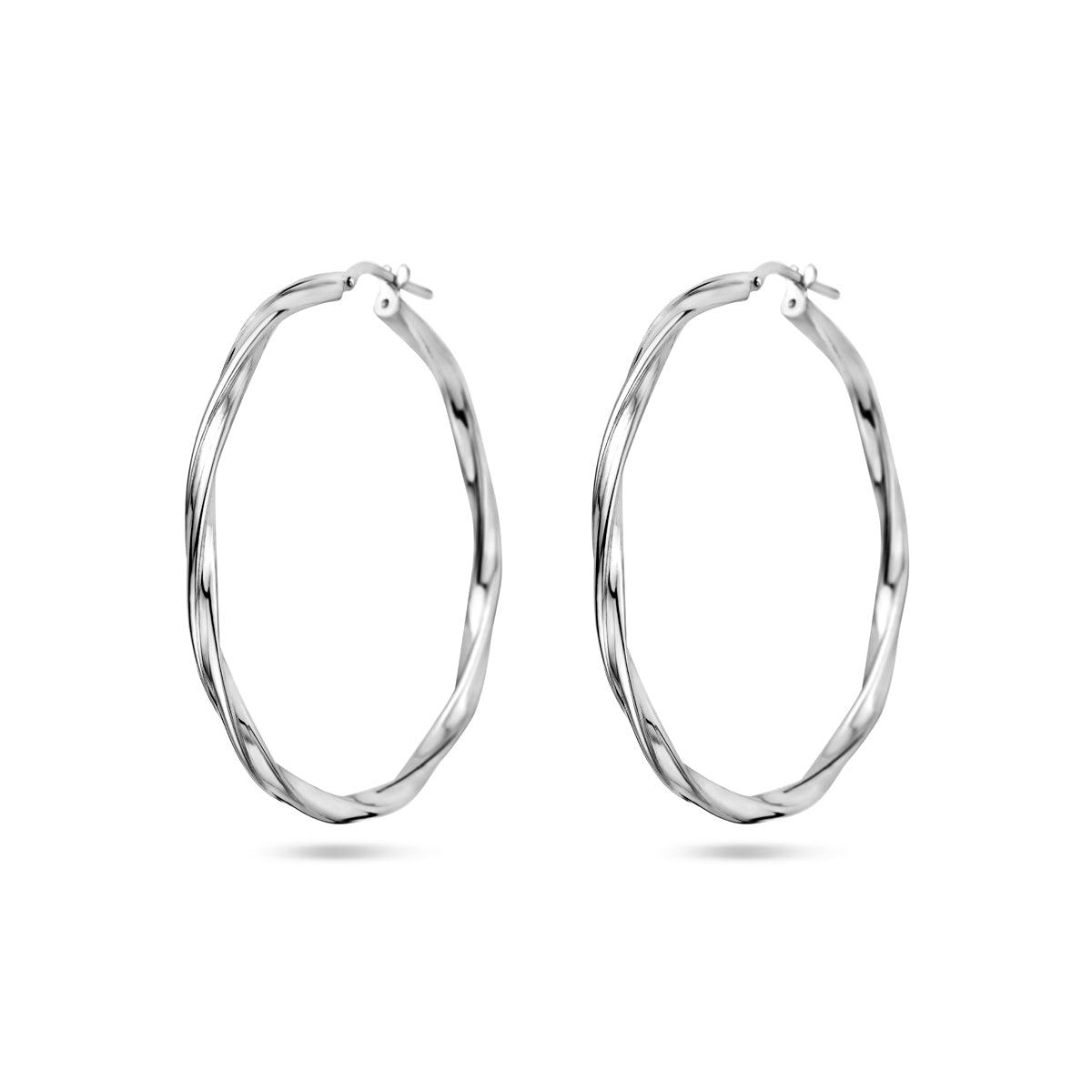 vDam Oorringen Gedraaid 2,0 Mm Zilver Gerhodineerd 1337970