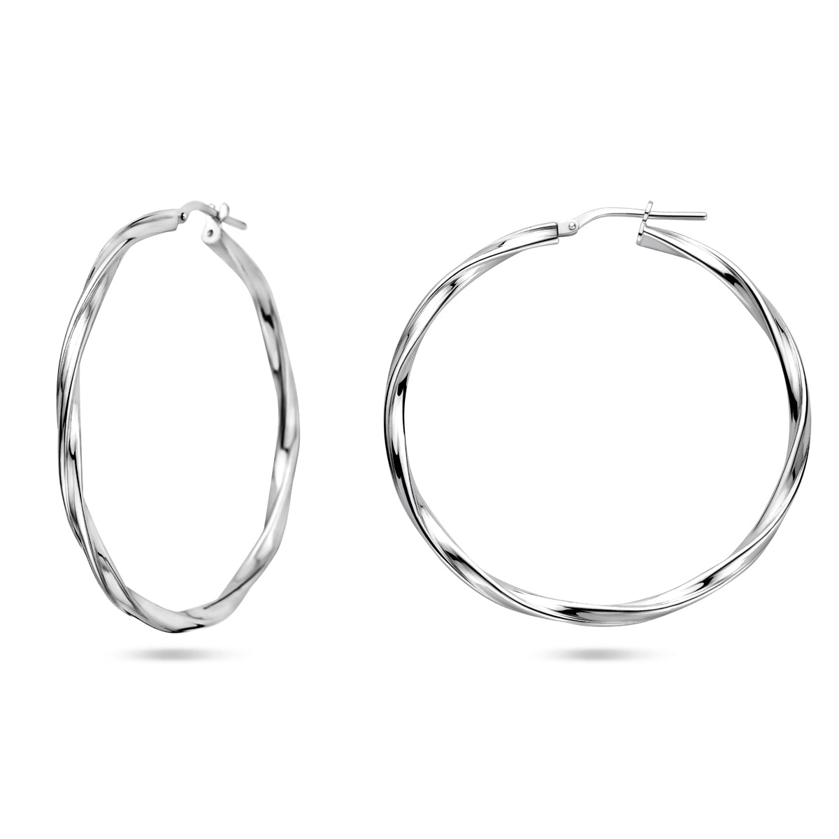 vDam Oorringen Gedraaid 2,0 Mm Zilver Gerhodineerd 1337970