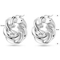 vDam Oorringen Gedraaid 30 Mm Zilver Gerhodineerd 1339292