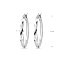 vDam Oorringen Gedraaid Zilver Gerhodineerd 1338040