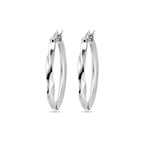 vDam Oorringen Gedraaid Zilver Gerhodineerd 1338040