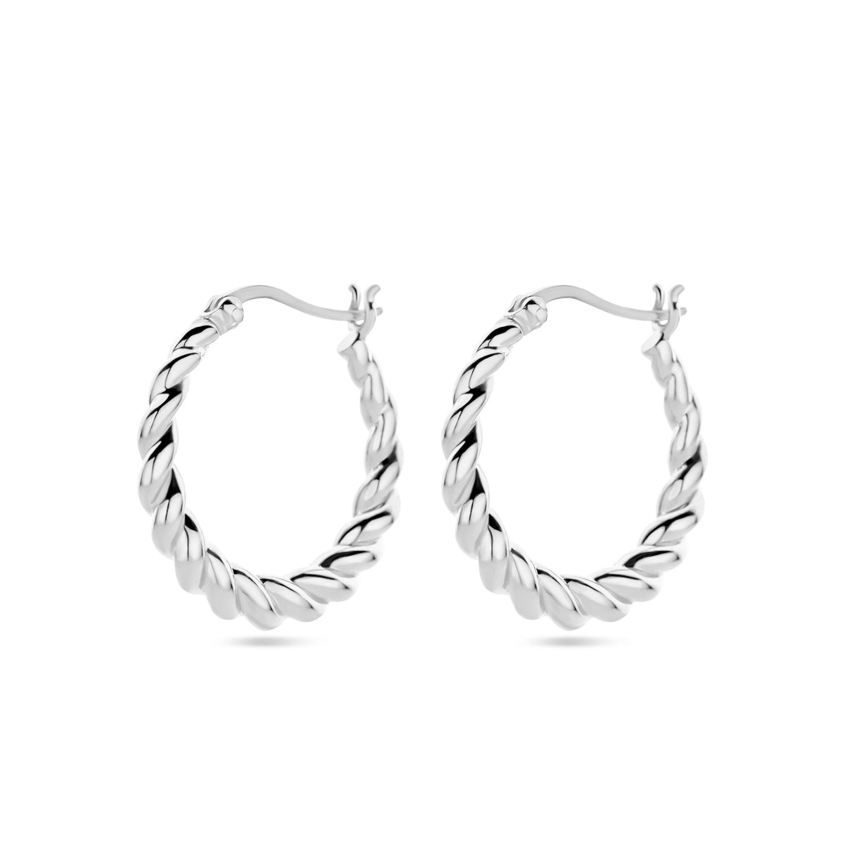 vDam Oorringen Gedraaid Zilver Gerhodineerd 1338377