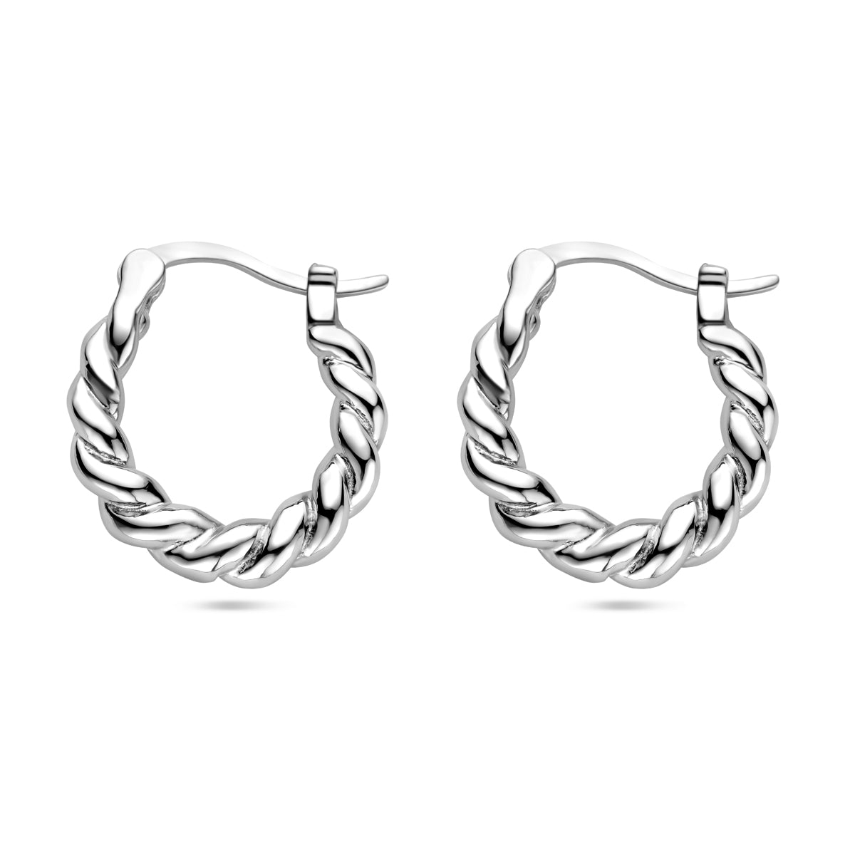 vDam Oorringen Gedraaid Zilver Gerhodineerd 1338407