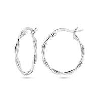 vDam Oorringen Gedraaide Buis 2,0 Mm Zilver Gerhodineerd 1337896