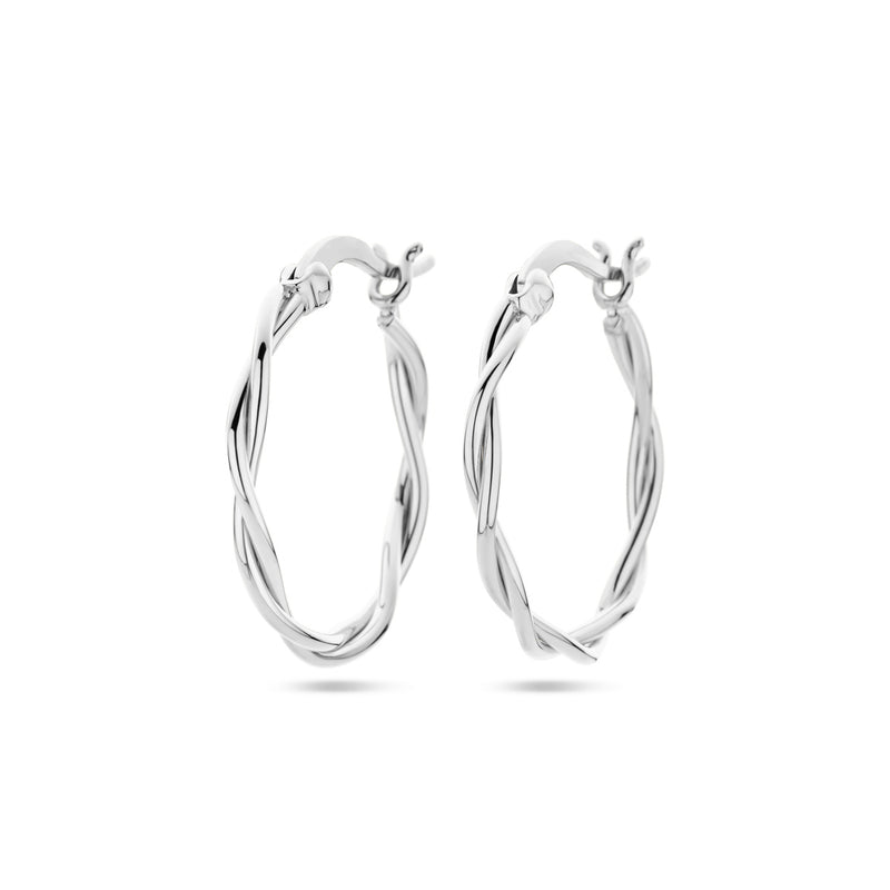 vDam Oorringen Gedraaide Buis 2,0 Mm Zilver Gerhodineerd 1337896