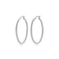 vDam Oorringen Gedraaide Buis 3,0 Mm Zilver Gerhodineerd 1337895