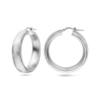 vDam Oorringen Gescratcht Zilver Gerhodineerd 1338679