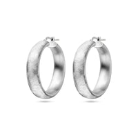 vDam Oorringen Gescratcht Zilver Gerhodineerd 1338679