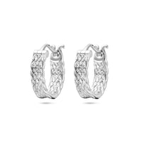 vDam Oorringen Gevlochten Zilver Gerhodineerd 1338488