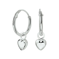 vDam Oorringen Hart Zilver Gerhodineerd 1327073