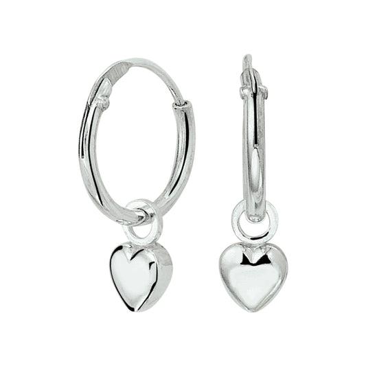 vDam Oorringen Hart Zilver Gerhodineerd 1327319