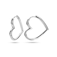 vDam Oorringen Hart Zilver Gerhodineerd 1336215