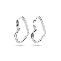 vDam Oorringen Hart Zilver Gerhodineerd 1336215