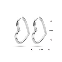 vDam Oorringen Hart Zilver Gerhodineerd 1336367