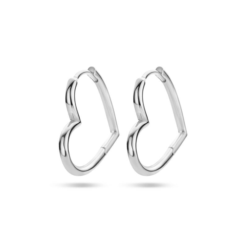 vDam Oorringen Hart Zilver Gerhodineerd 1336367