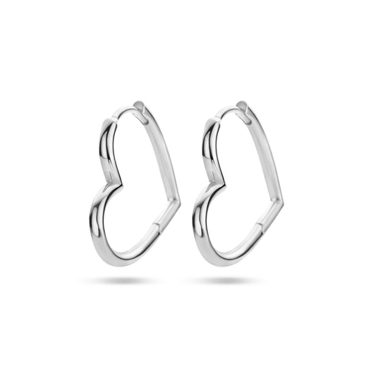 vDam Oorringen Hart Zilver Gerhodineerd 1336367
