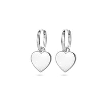 vDam Oorringen Hartje 19 Mm Zilver Gerhodineerd 1340885