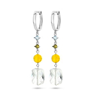 vDam Oorringen Kleursteen Zilver Gerhodineerd 1336684