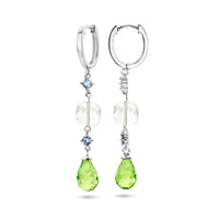 vDam Oorringen Kleursteen Zilver Gerhodineerd 1336685