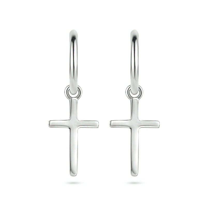 vDam Oorringen Kruis Zilver Gerhodineerd 1334763