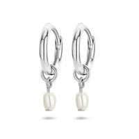 vDam Oorringen Parel Zilver Gerhodineerd 1335742