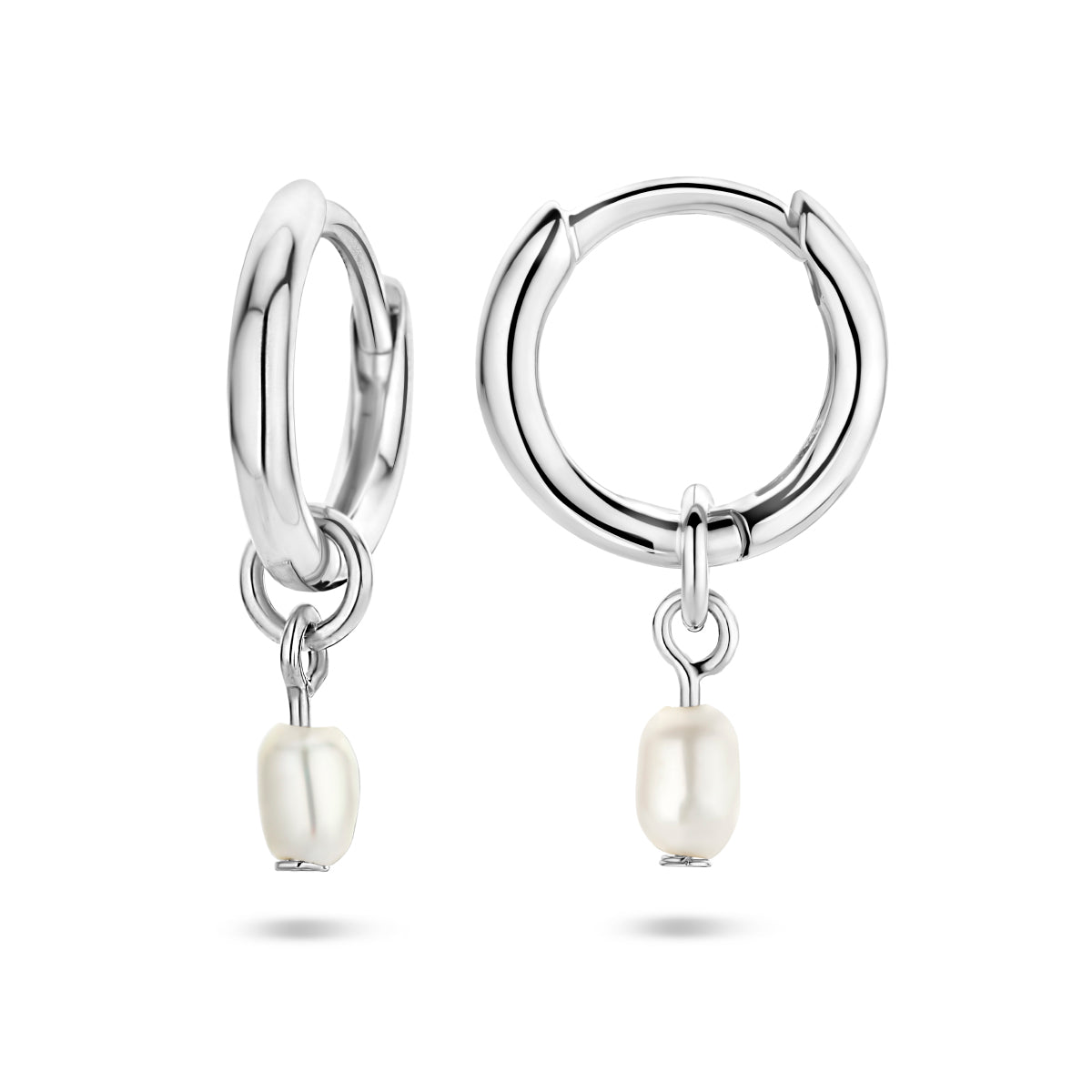 vDam Oorringen Parel Zilver Gerhodineerd 1335742