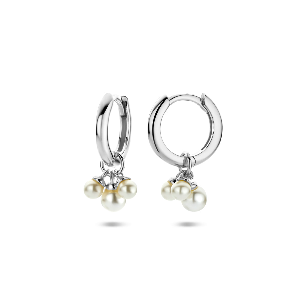 vDam Oorringen Parels 17 Mm Zilver Gerhodineerd 1341169