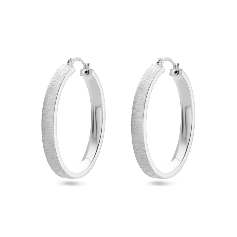 vDam Oorringen Poli/mat Zilver Gerhodineerd 1338404