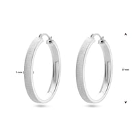 vDam Oorringen Poli/mat Zilver Gerhodineerd 1338404