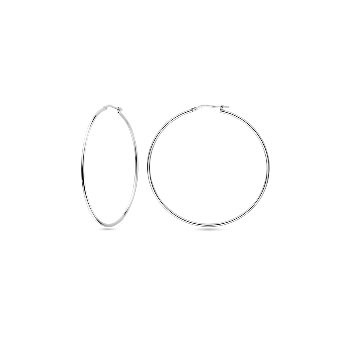 vDam Oorringen Ronde Buis 1,5 Mm Zilver Gerhodineerd 1338033