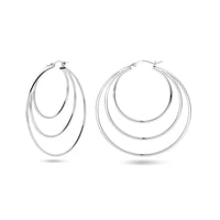 vDam Oorringen Ronde Buis Zilver Gerhodineerd 1338769