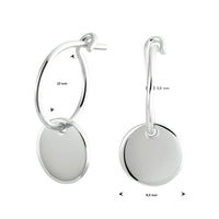 vDam Oorringen Rondje Zilver Gerhodineerd 1333086